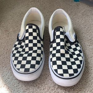 Classic Checkerboard Vans Slip-Ons